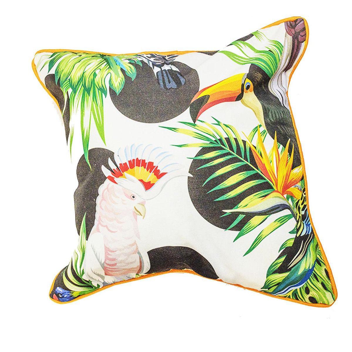 DE PIES A CABEZA - Cojín 50x50 cm diseño loro