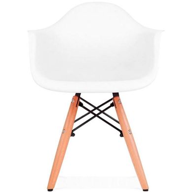 Silla eames con brazos blanca
