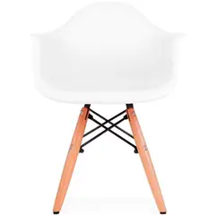 DE PIES A CABEZA - Silla Eames Blanco 57x43x40 cm