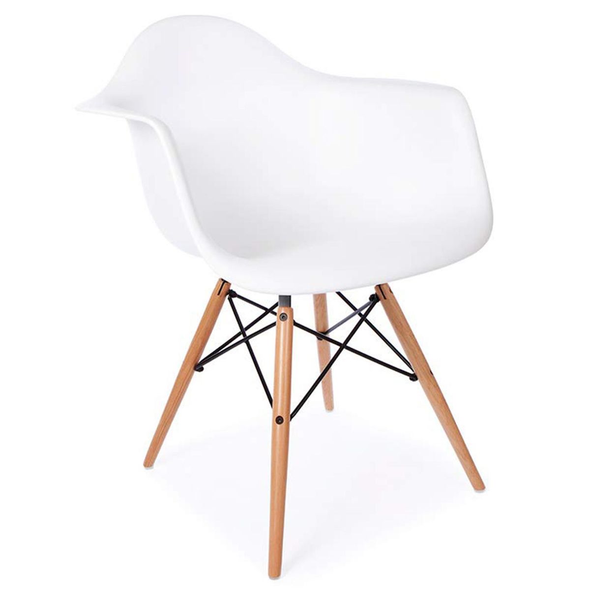 DE PIES A CABEZA - Silla Eames Blanco 57x43x40 cm