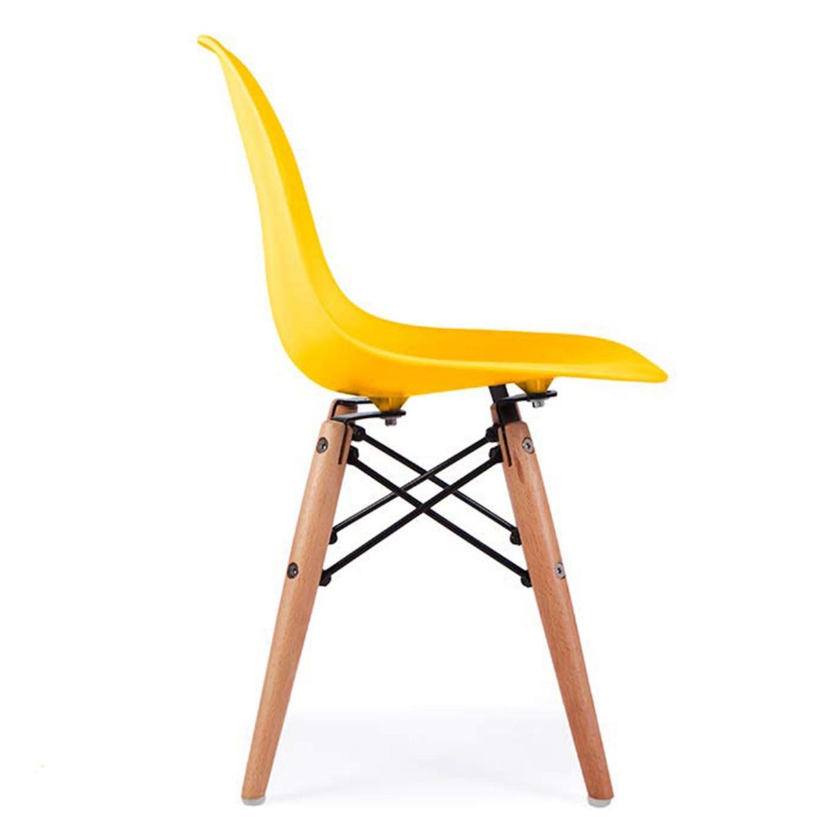 DE PIES A CABEZA - Silla Eame Amarillo 56x36x31 cm