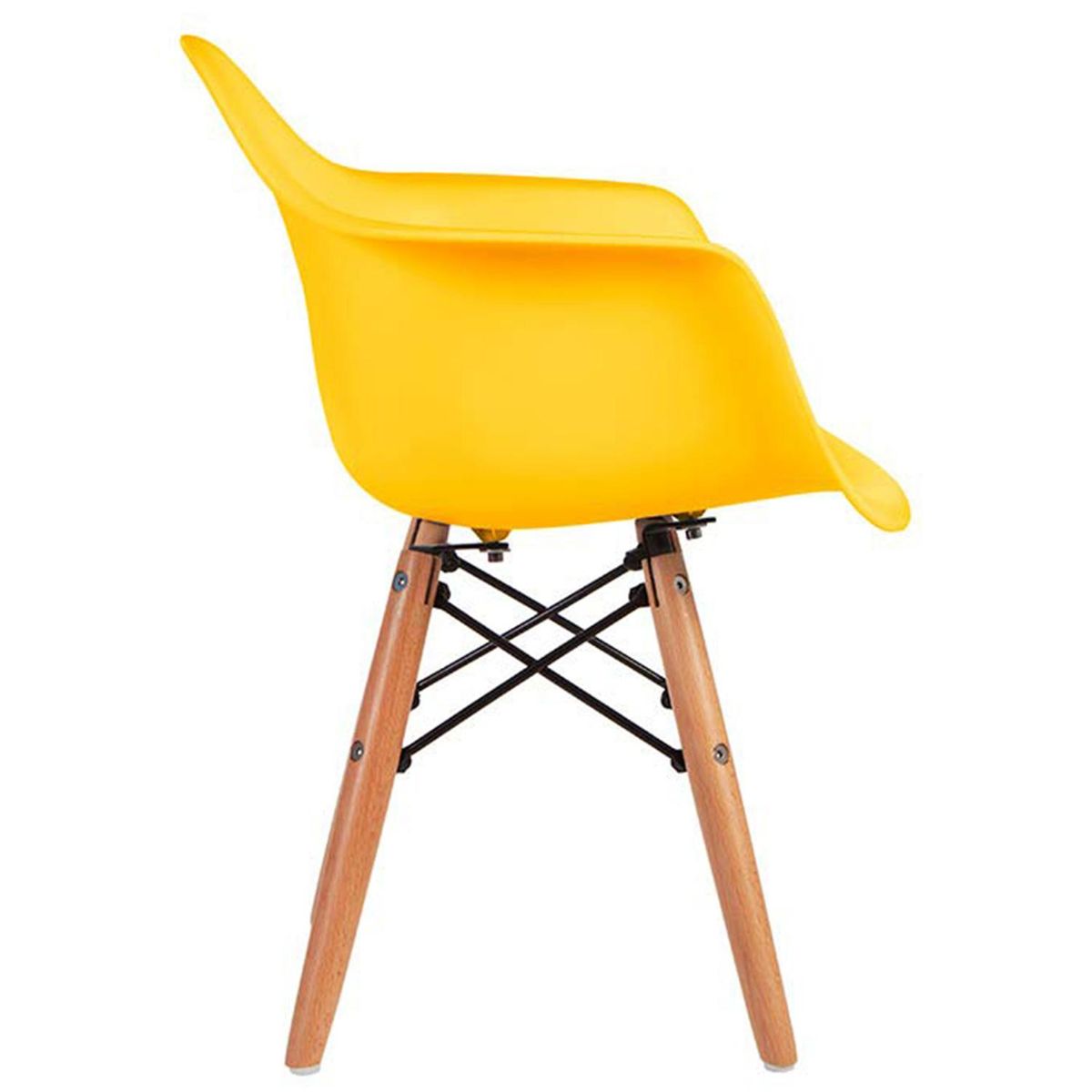 DE PIES A CABEZA - Silla Eame Amarillo 57x43x30 cm