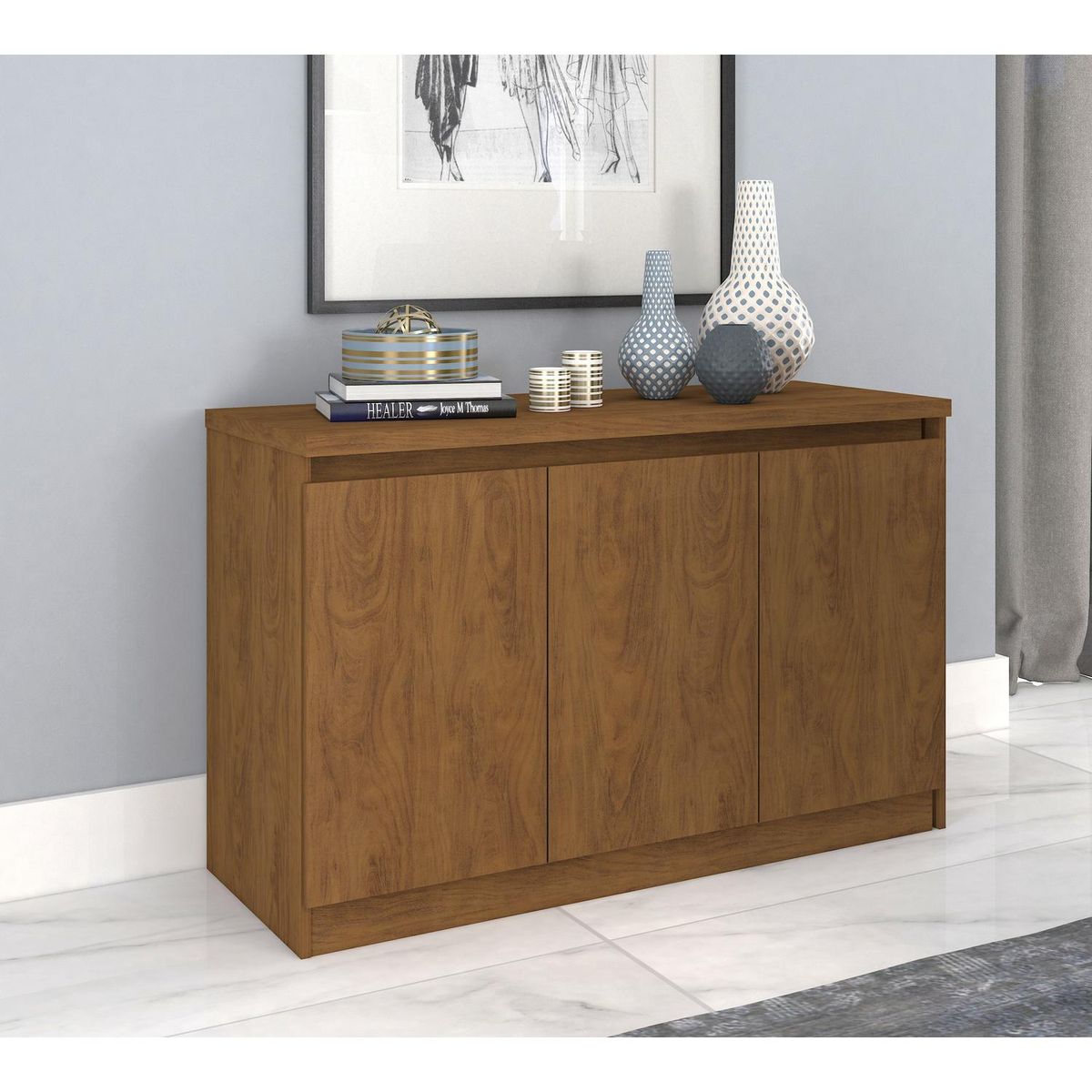 DECOCASA - Buffet Nogal 120xx76 cm