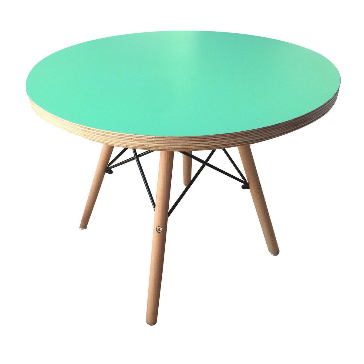 DE PIES A CABEZA - Mesa Eames Niño Menta 60x46x46 cm