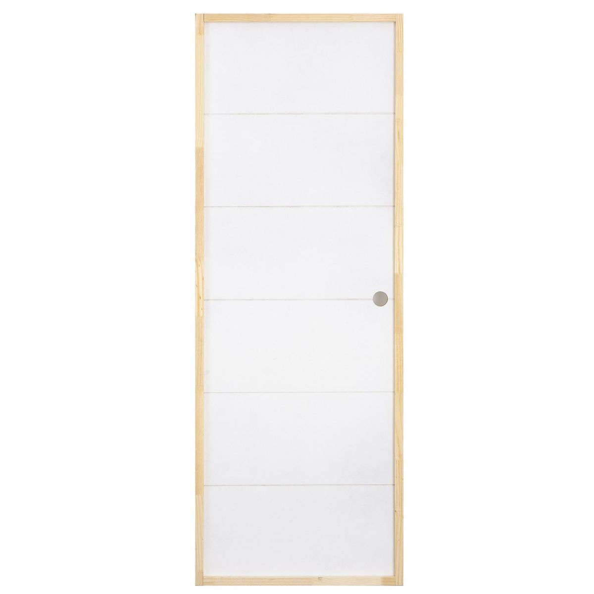 MAFORSA - Puerta Terciado Huilo precolgada Dual con perforación blanca