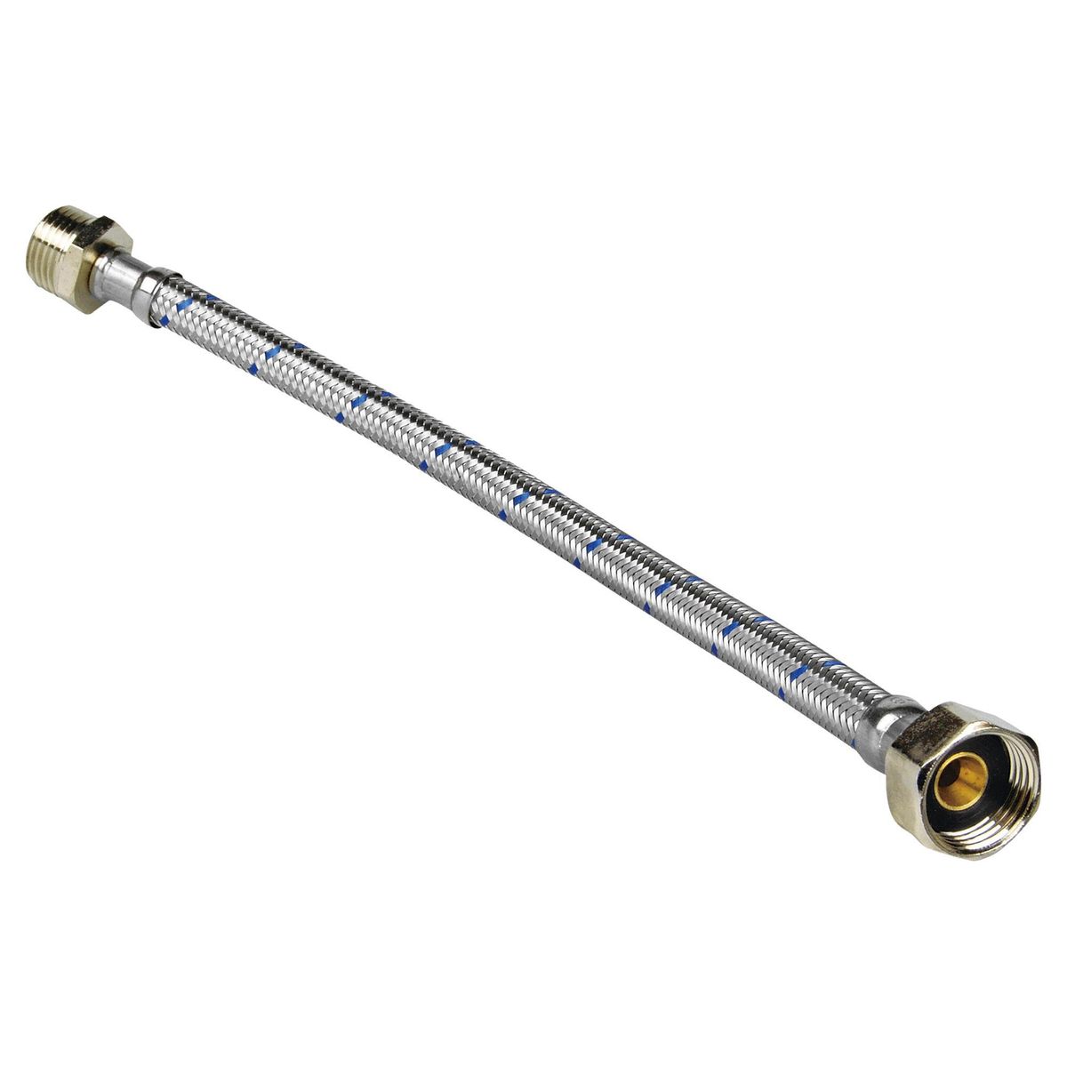 STRETTO - FLEXIBLE AGUA METAL HI HE 1/2 30 CM