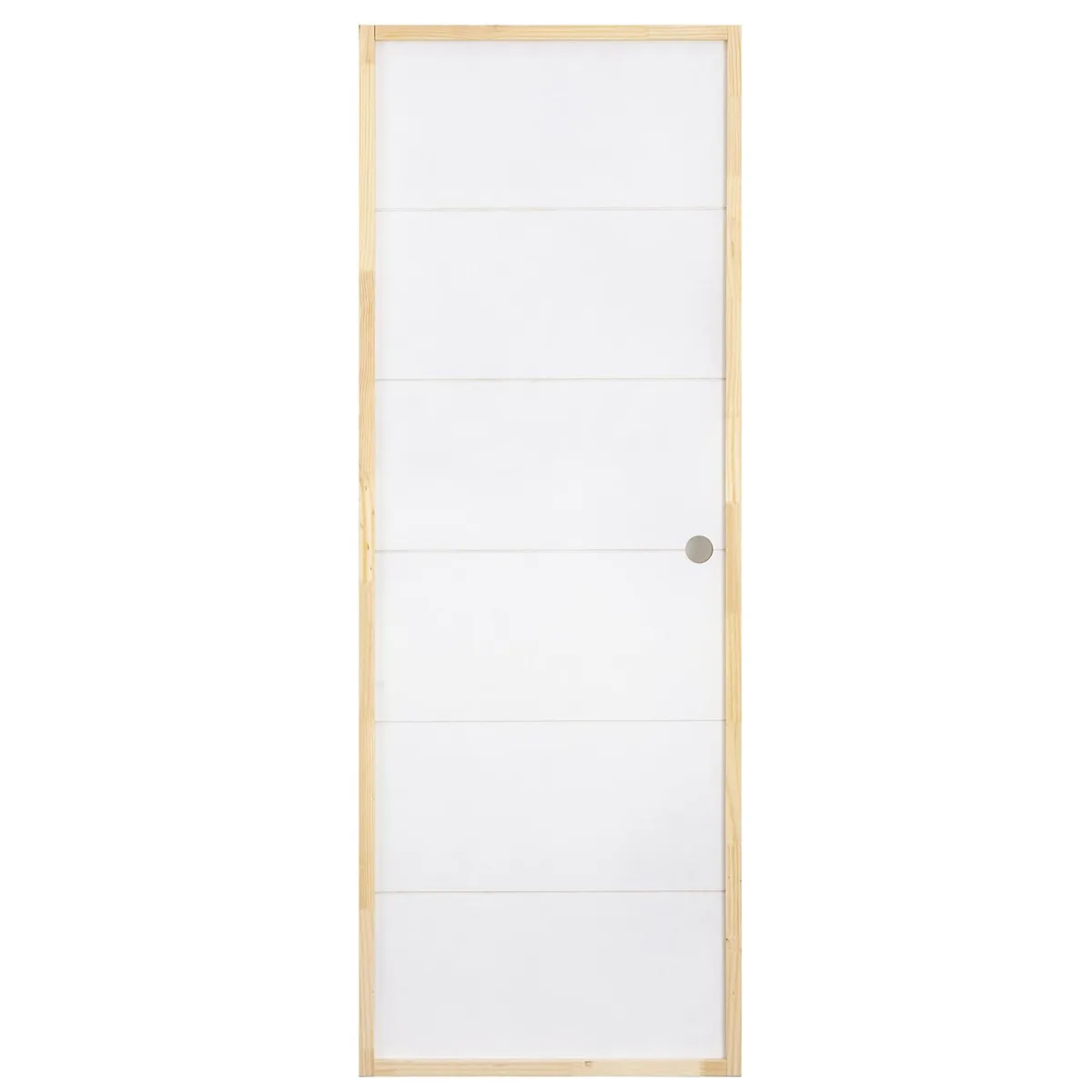 MAFORSA - Puerta Terciado Huilo precolgada Dual con perforación blanca