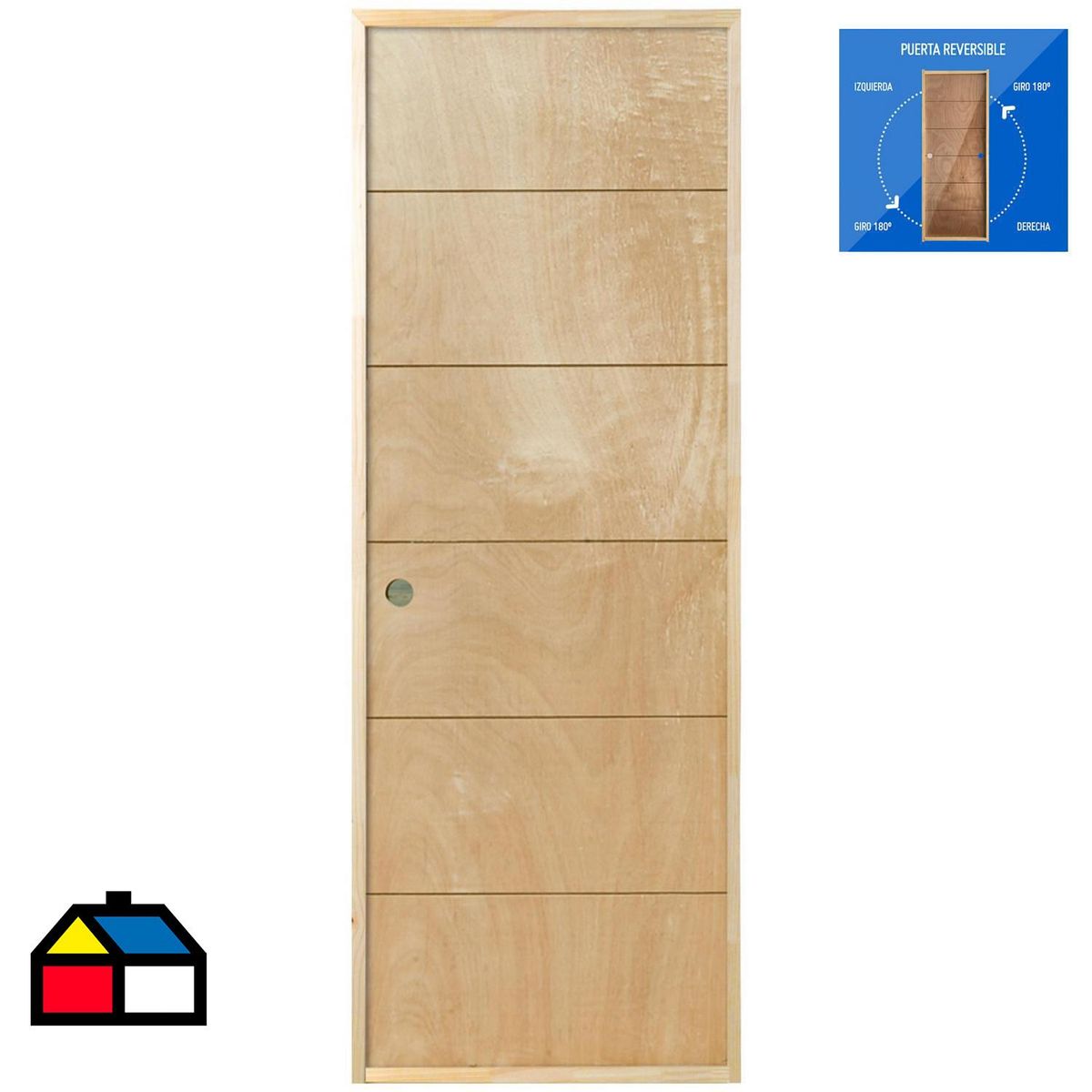 MAFORSA - Puerta Terciado Huilo Precolgada Dual con Perforación