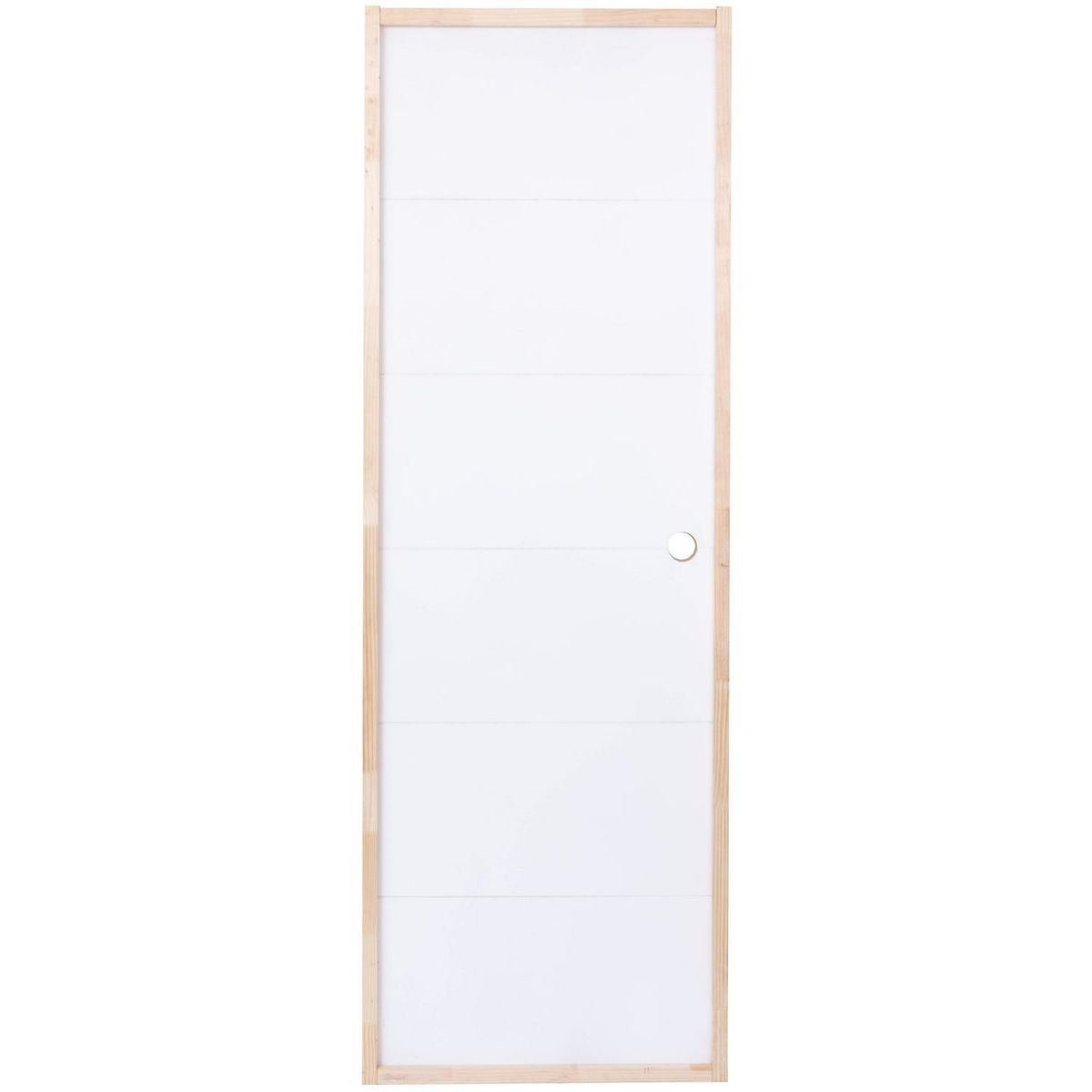 MAFORSA - Puerta Terciado Huilo precolgada Dual con perforación blanca