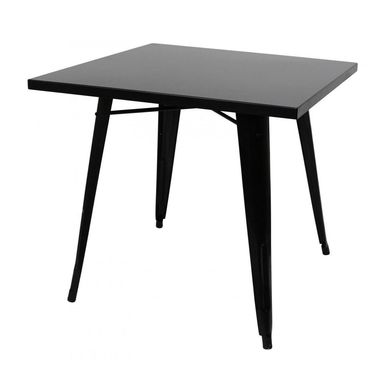 Mesa tolix 80x80 negro mate