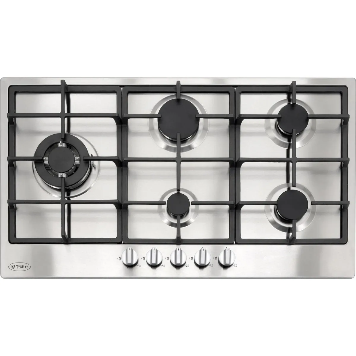 ALBIN TROTTER - Encimera Gas 5 Platos Inox Breit Pro 90 GL