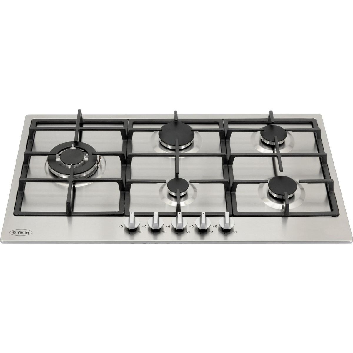 ALBIN TROTTER - Encimera Gas 5 Platos Inox Breit Pro 90 GL