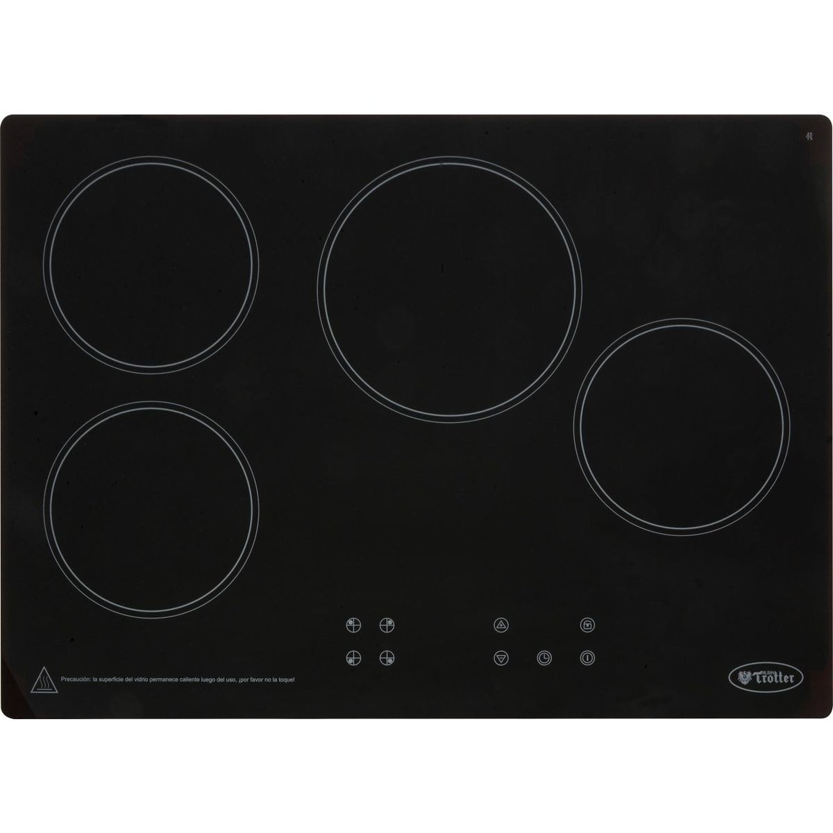 ALBIN TROTTER - Encimera Eléctrica 4 Platos Negra Glass Fein 60