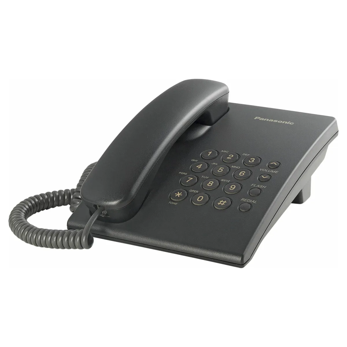 PANASONIC - Teléfono Básico Negro