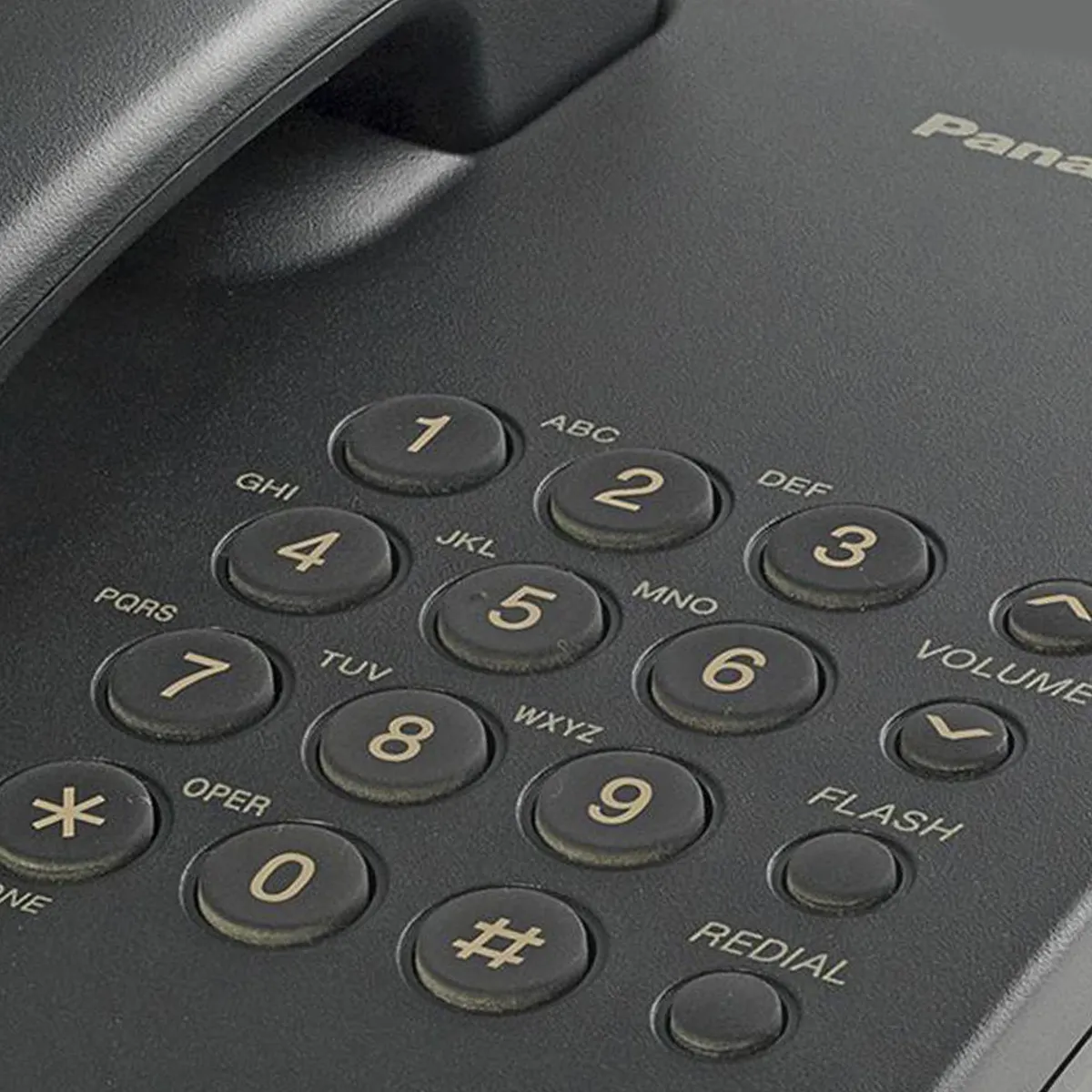 PANASONIC - Teléfono Básico Negro