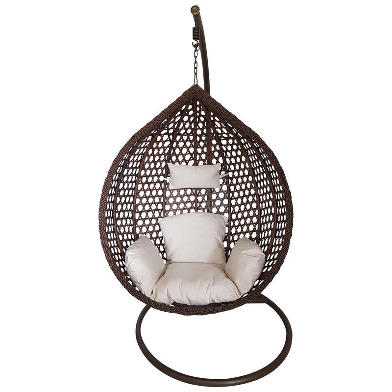 EL BARCO - Silla colgante rattan 195x105x75cm