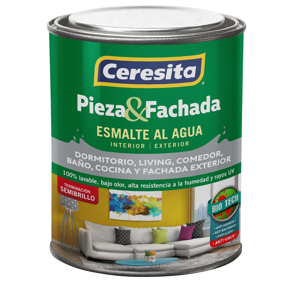 CERESITA - Pieza y fachada semibrillo base alfa 1/4 gl