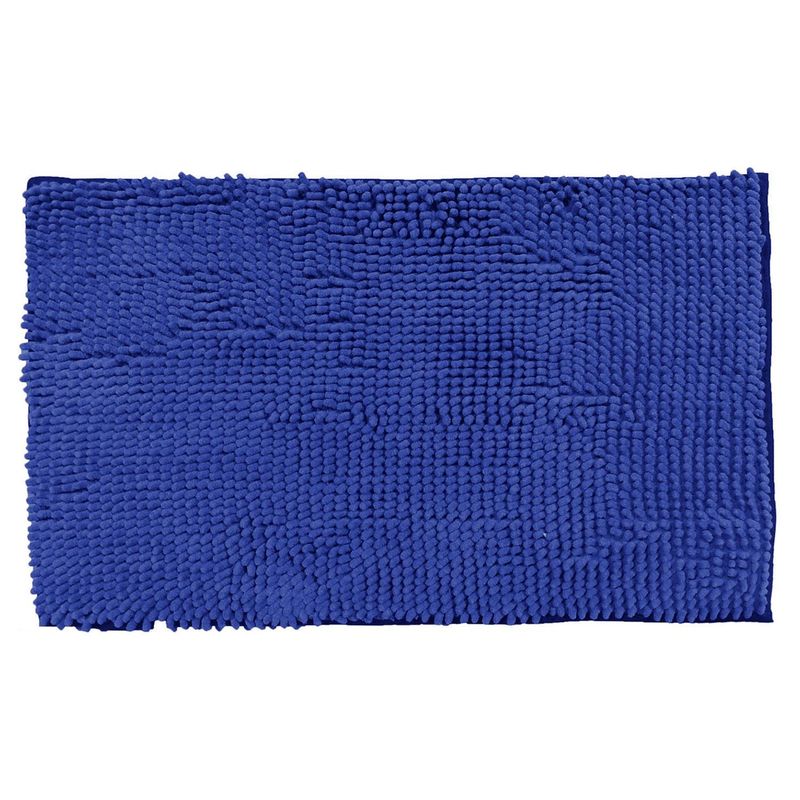 DECO EXPRESS - Piso de Baño Silk 40x60 cm Microfibra Azul