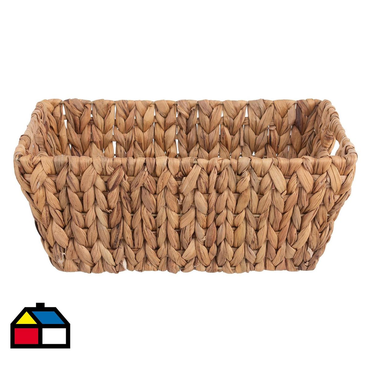 DECO EXPRESS - Cesto Maite de Jacinto de Agua 35x14x25 cm Café