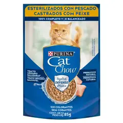 CAT CHOW - Pouch esterilizados pescado 85 gr
