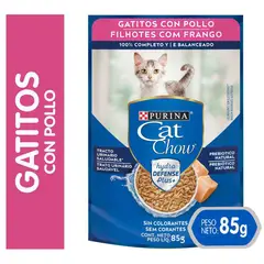 CAT CHOW - Pouch gatitos pollo 85 gr