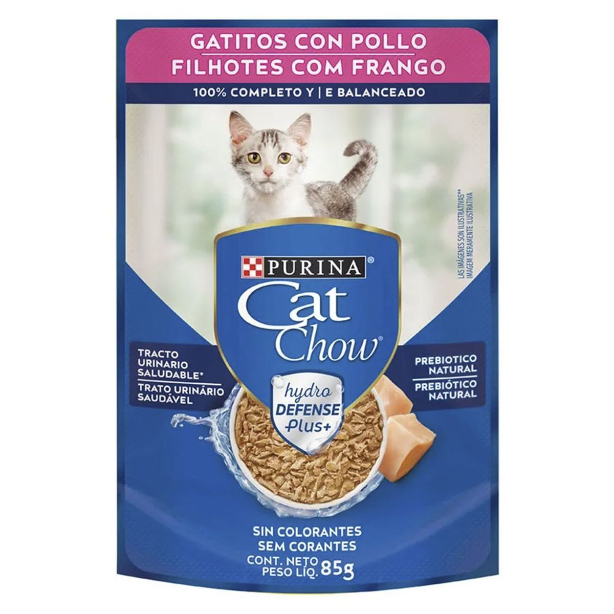 CAT CHOW - Pouch gatitos pollo 85 gr