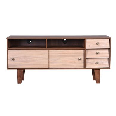 Rack 3 cajones 63x40x140 cm nogal