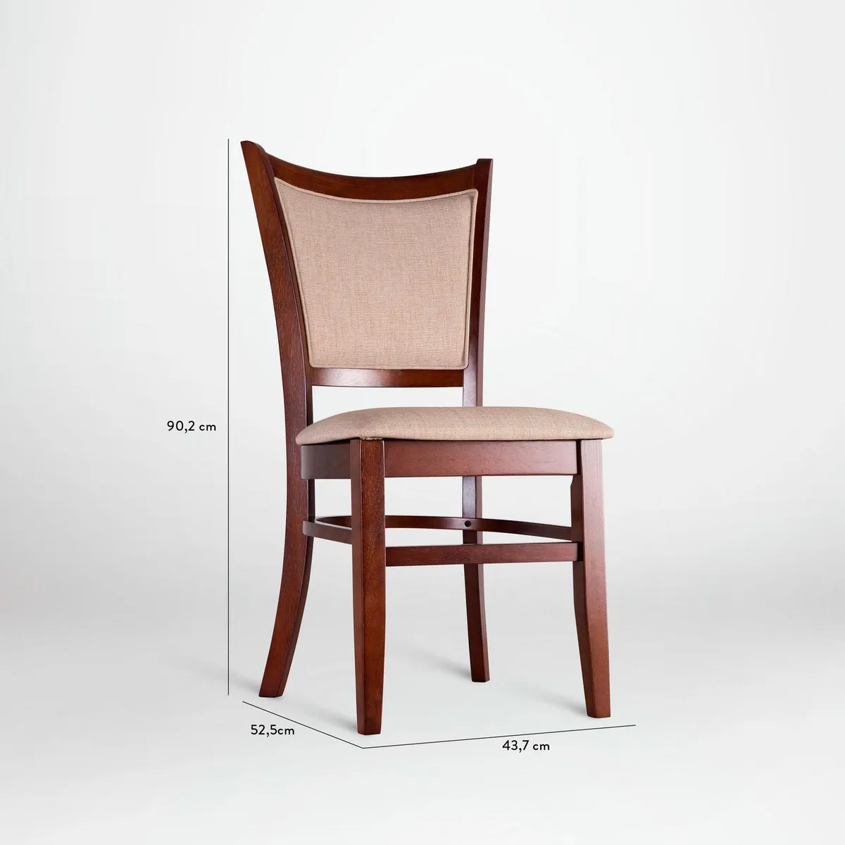 CIC - Juego de Comedor Calabria 6 Sillas Mesa Redonda 106x75x106 cm Café