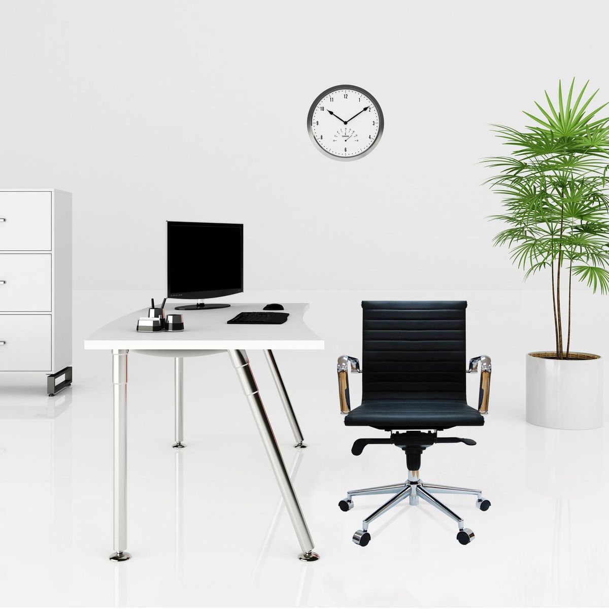 DE PIES A CABEZA - Silla Escritorio Bishop Negro