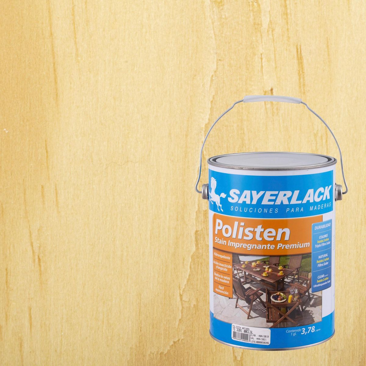 SAYERLACK - Stain Polisten Mate 1 galón(es) Natural