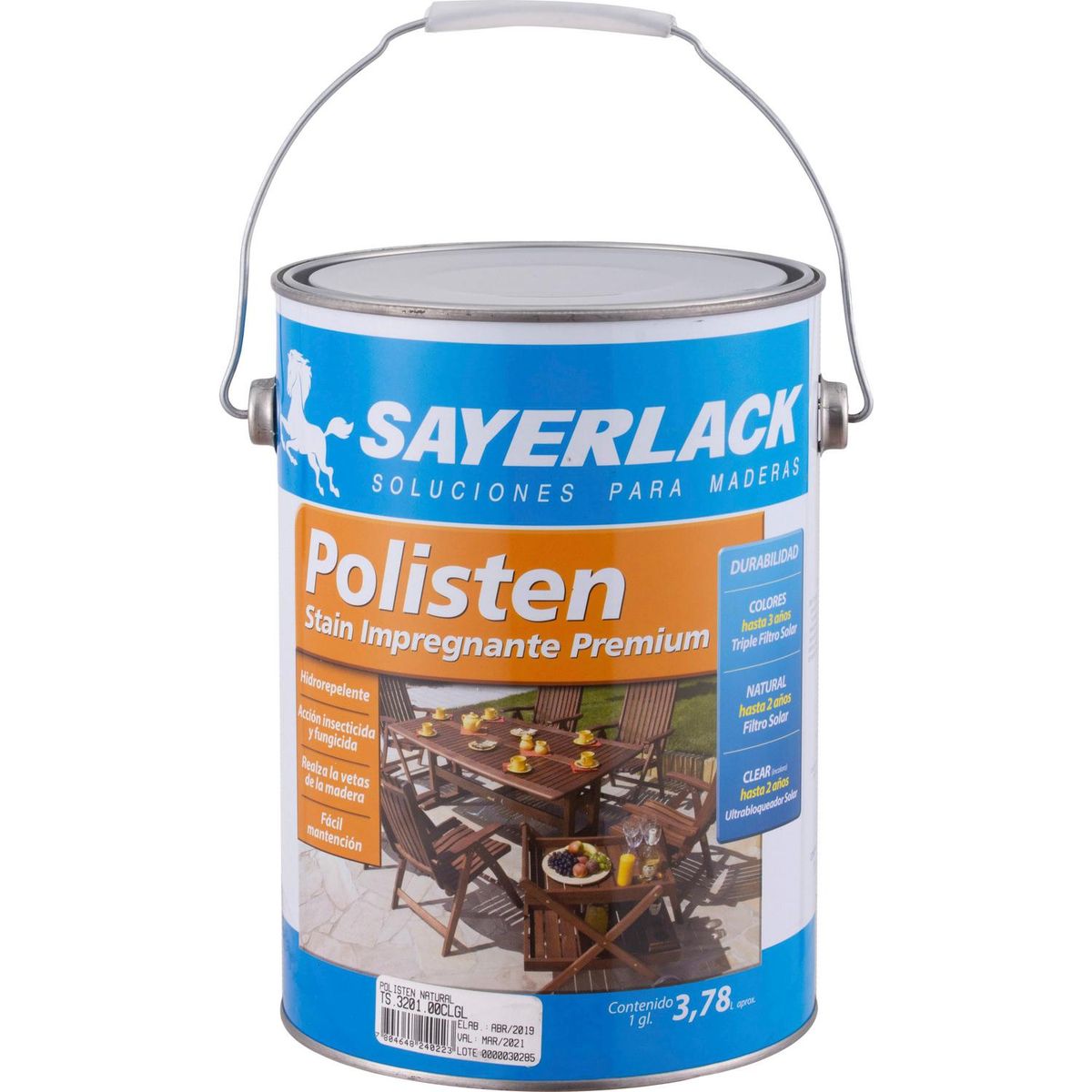 SAYERLACK - Stain Polisten Mate 1 galón(es) Natural