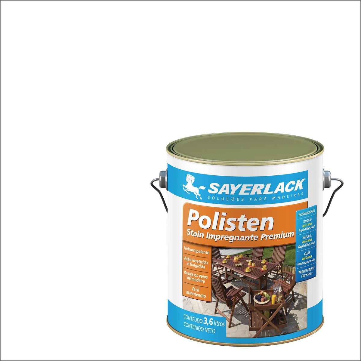 SAYERLACK - Stain Polisten Mate 1 galón(es) Blanco