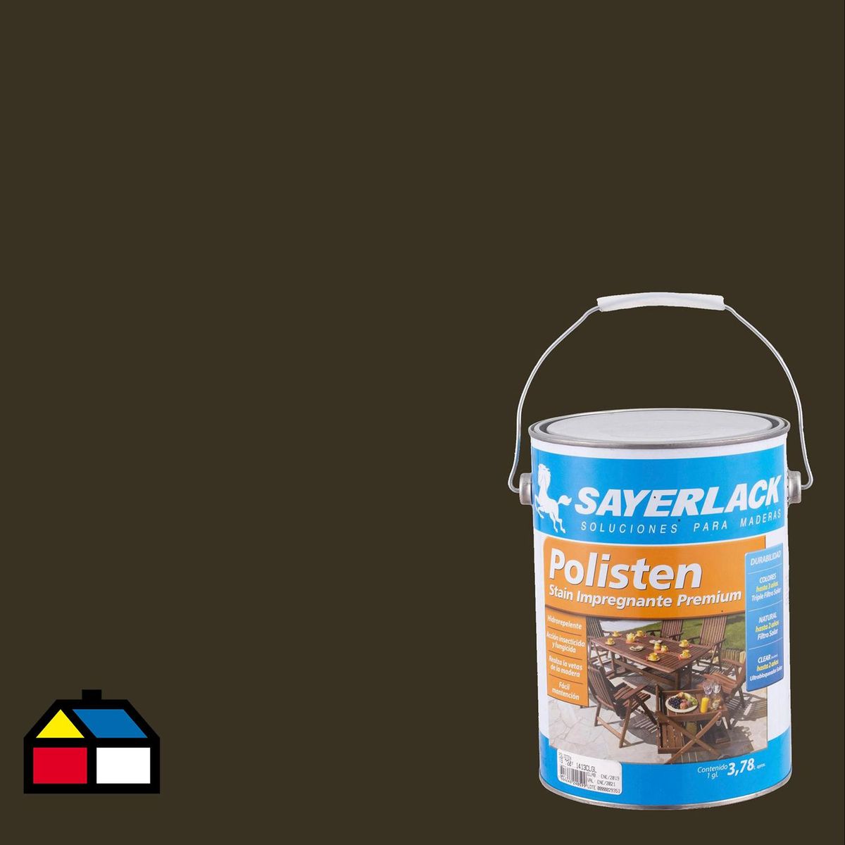 SAYERLACK - Stain Polisten Mate 1 galón(es) Nogal