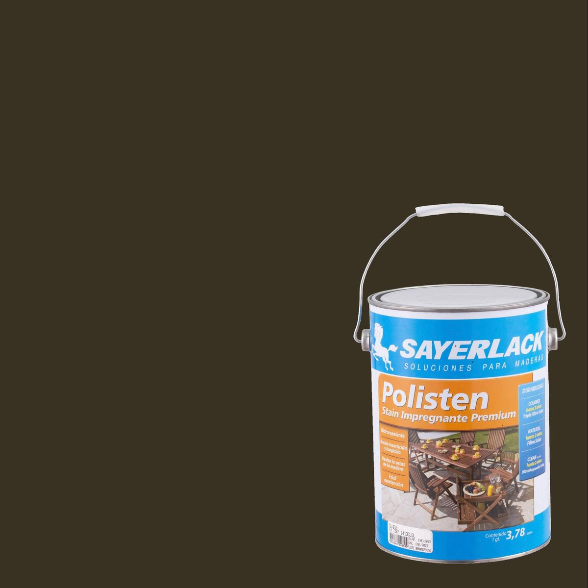 SAYERLACK - Stain Polisten Mate 1 galón(es) Nogal