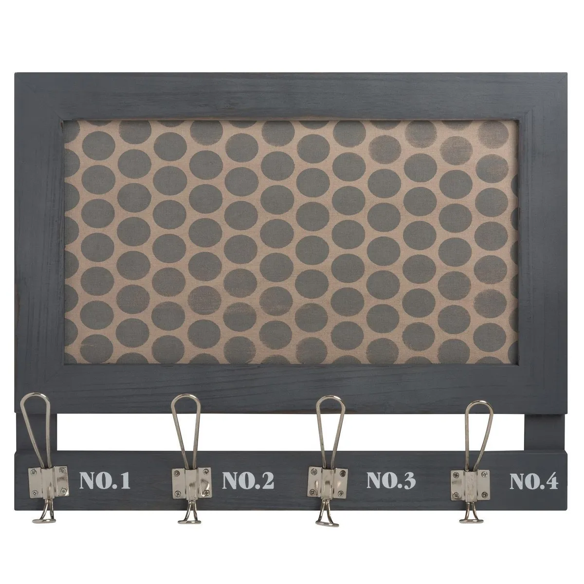 VERTIGO - Perchero de Pared con 4 ganchos Madera Gris