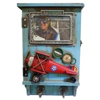 Perchero con 2 ganchos Madera Multicolor