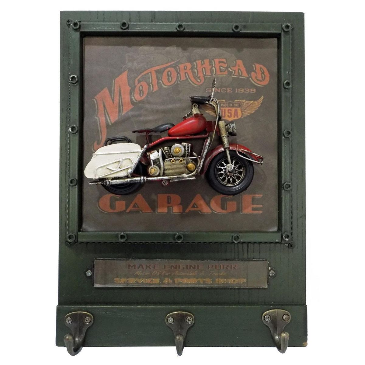 VERTIGO - Perchero con 3 ganchos Madera Multicolor