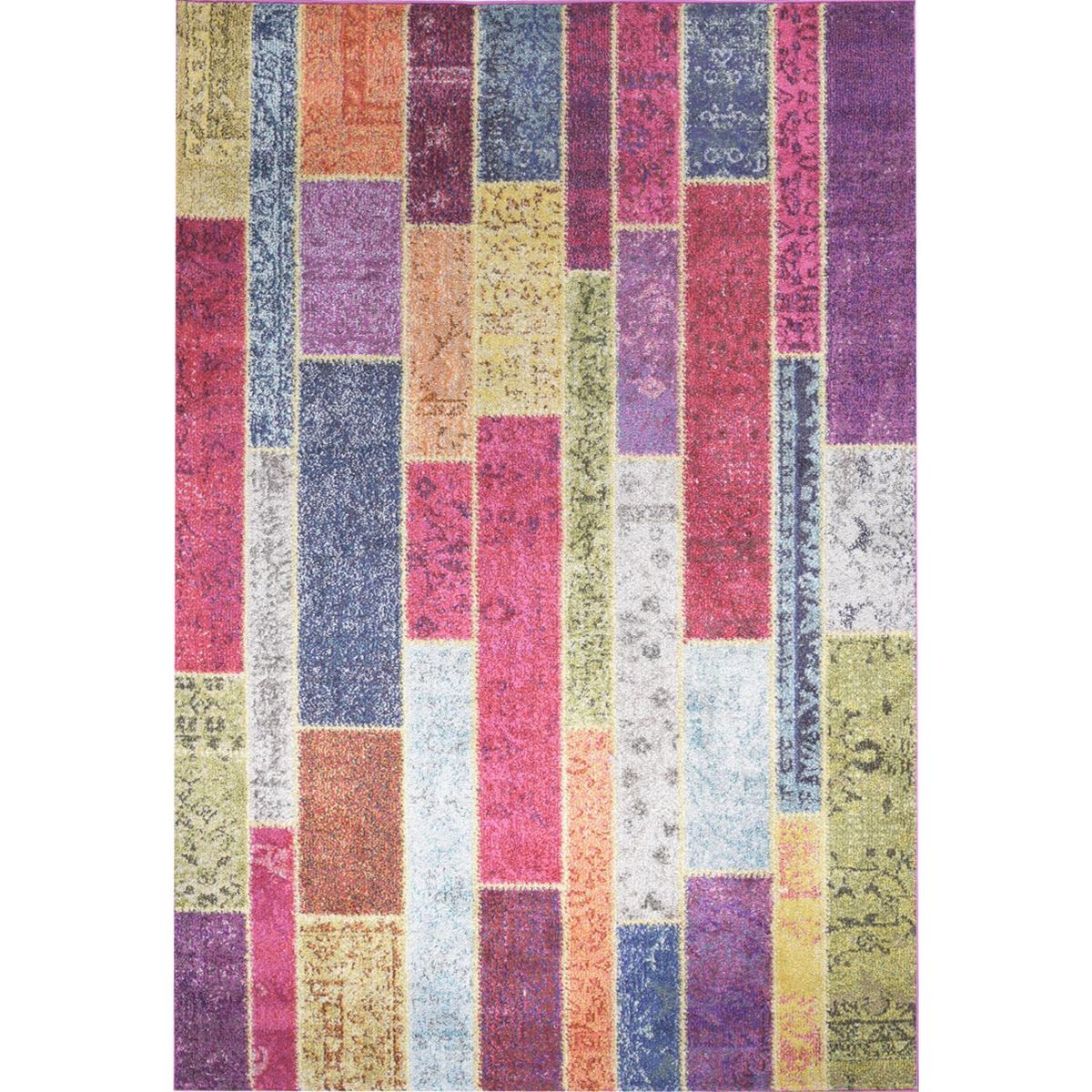 DIB - Alfombra Kolor Wooden 133x190 cm Polipropileno Multicolor