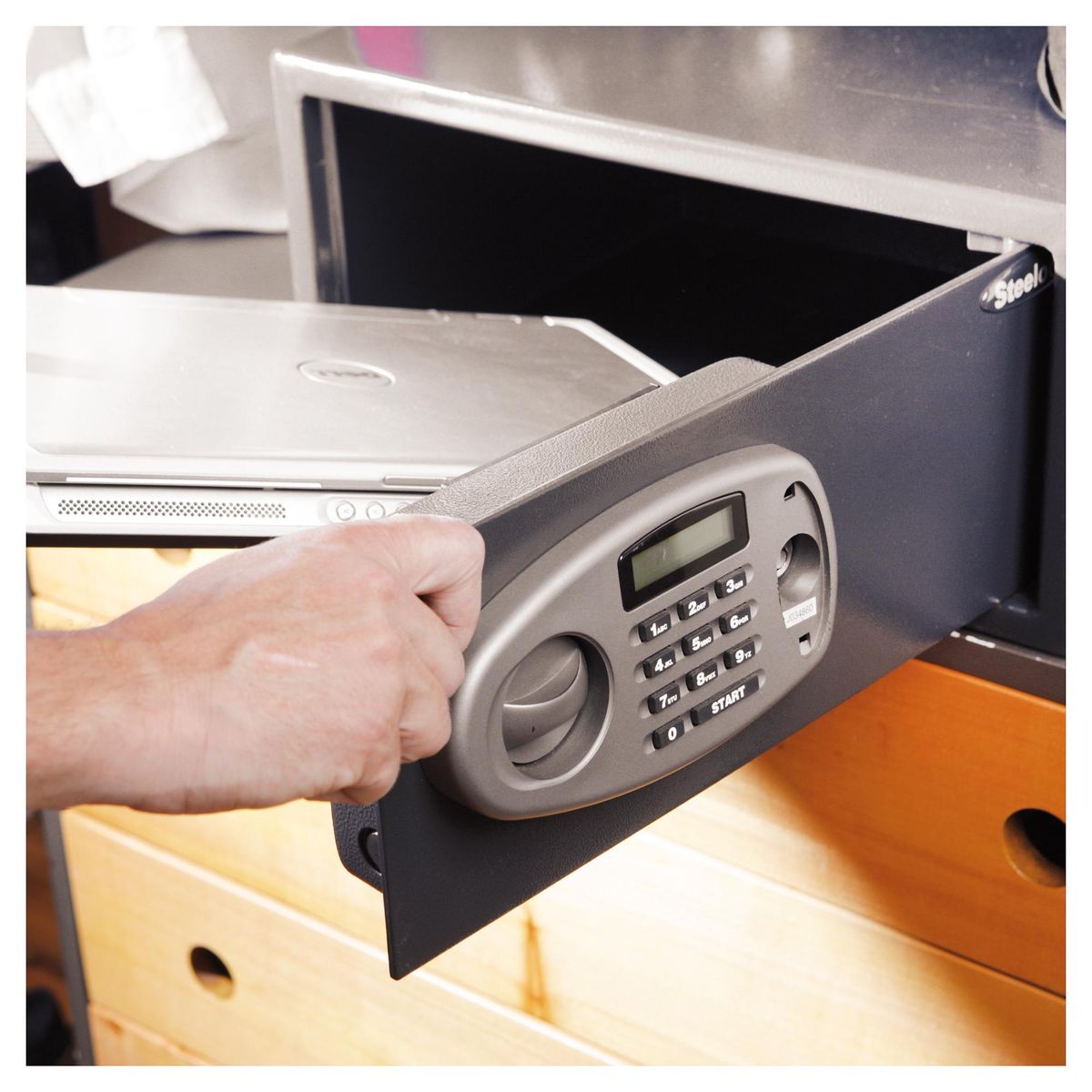 FIXSER - Caja de seguridad para notebook digital 23,5 litros