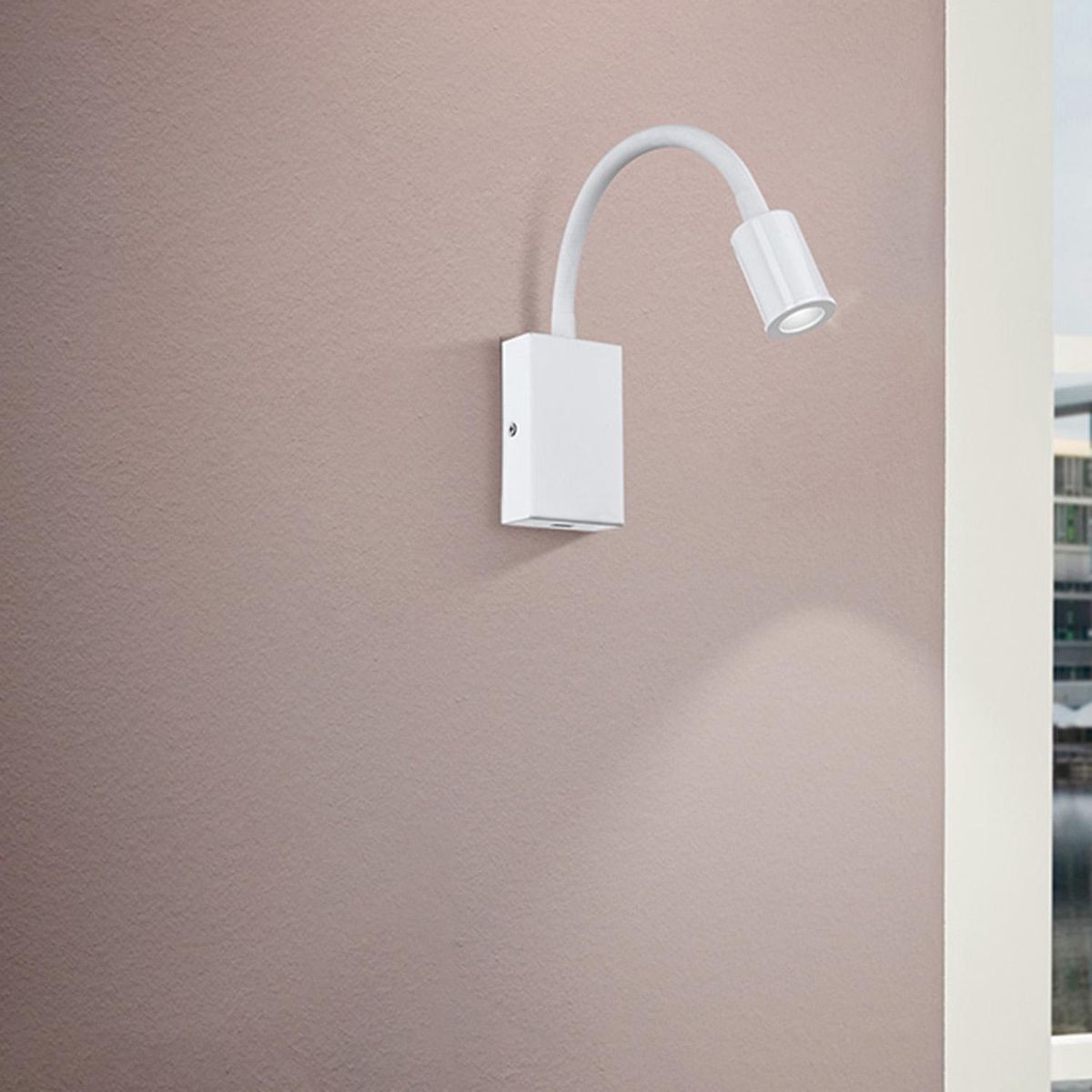 EGLO - Apliqué Tazzoli Acero Blanco