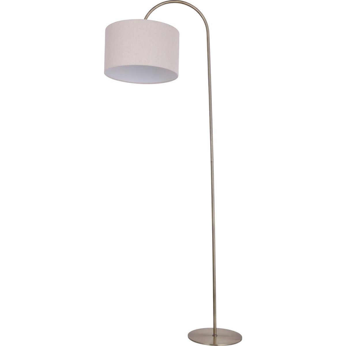 DISEÑO 3 - Lámpara de Pie Curva Bronce Dorado 40x180 cm