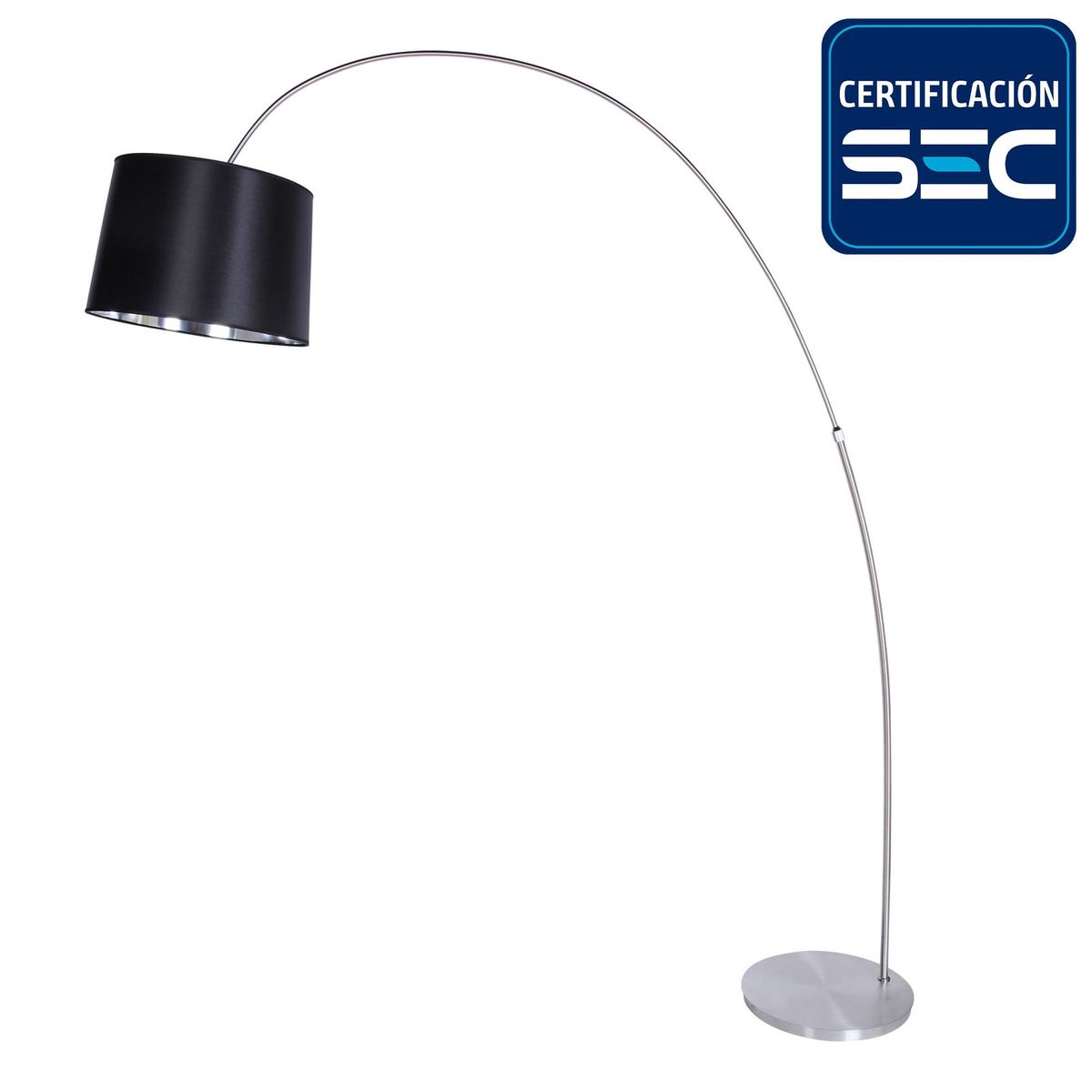 DISEÑO 3 - Lámpara de Pie FT Acero Gris 45x200 cm