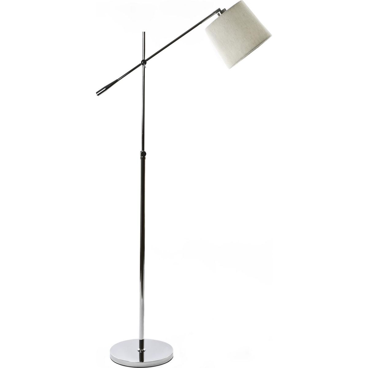 HOMY - Lámpara de Pie Beta Cromo Gris 20x160 cm