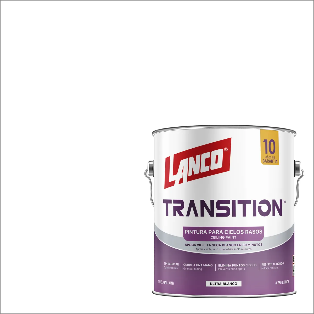 LANCO - Pintura para cielos rasos blanco 1 gl