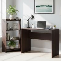 Escritorio Repisa + Estante Melamina Chocolate