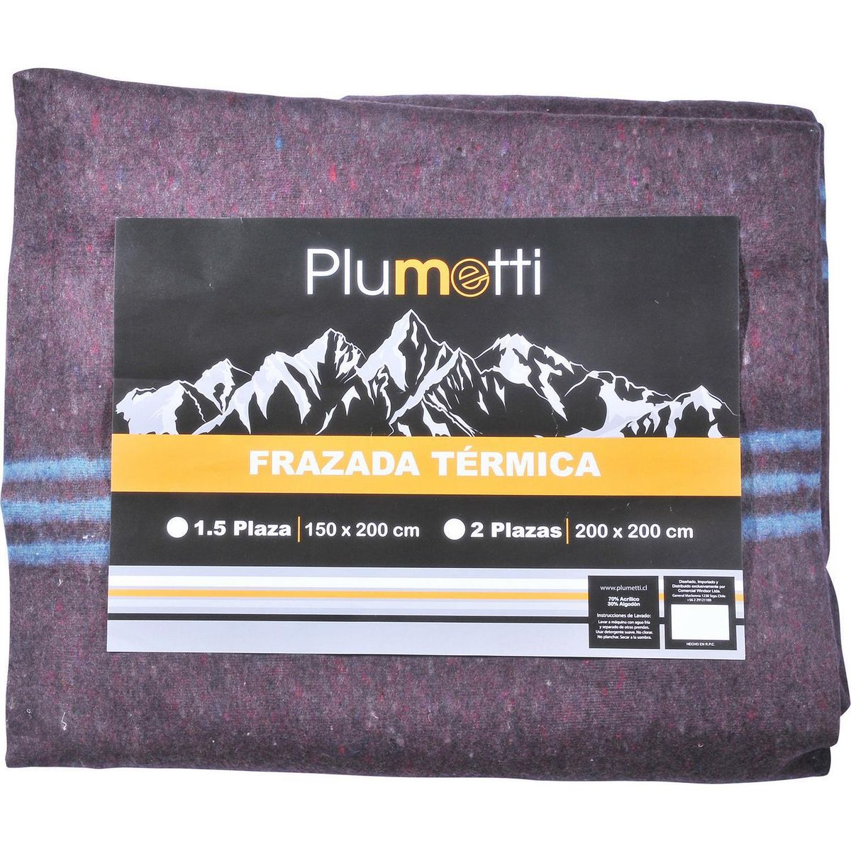 MASHINI - Frazada Témica 2 plazas Multicolor