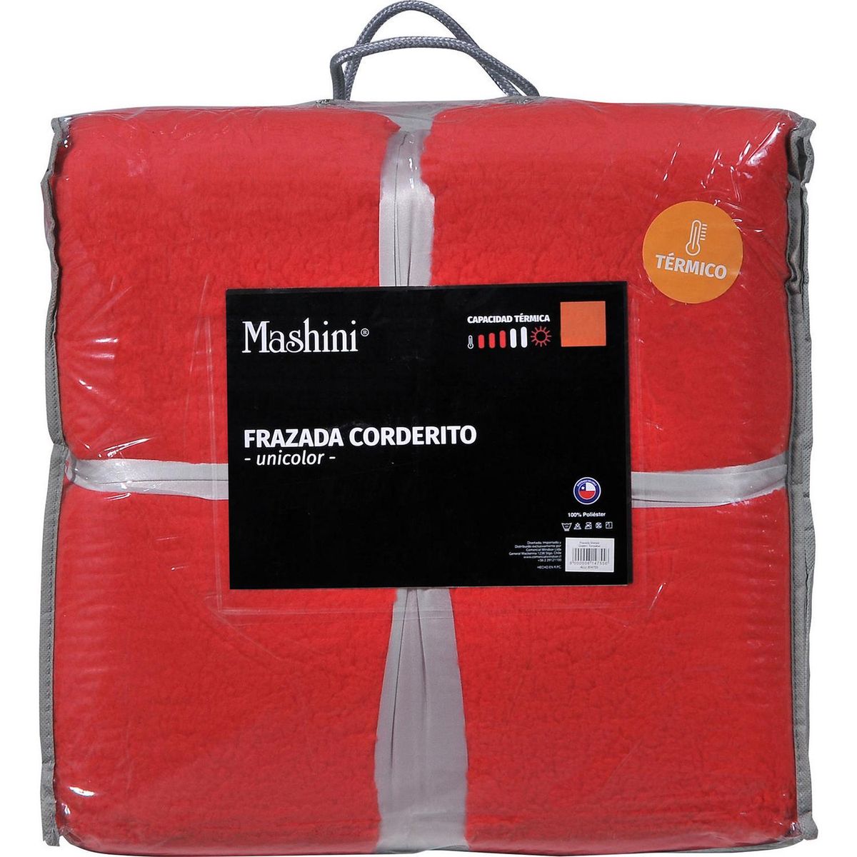MASHINI - Frazada Sherpa King Rojo