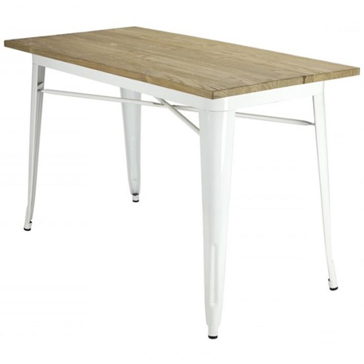 DE PIES A CABEZA - Mesa 180x80x75 cm blanco