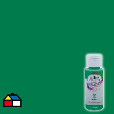 Pintura acrlica verde mate