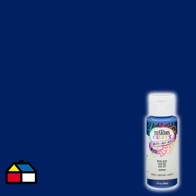 Pintura acrlica azul rey mate
